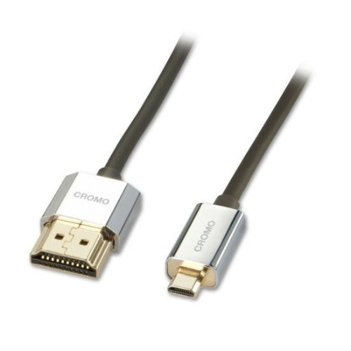 Lindy 0.5m CROMO Slim High Speed HDMI to Micro HDMI Cable with Ethernet