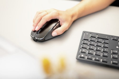 CHERRY DW 9500 SLIM keyboard Mouse included Universal RF Wireless + Bluetooth QWERTY Spanish Black, Grey