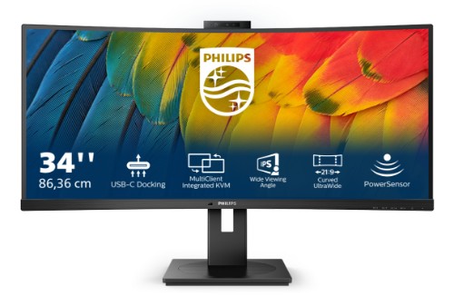 Philips 5000 series 34B1U5600CH/23 computer monitor 86.4 cm (34") 3440 x 1440 pixels Wide Quad HD LCD Black