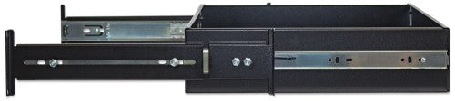 Intellinet 19" Drawer Shelf, 2U, Shelf Depth 350mm, Max 30kg, Black, Three Year Warranty