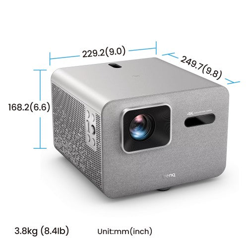 BenQ TK705STi Short throw projector 3000 ANSI lumens DLP UHD 4K (3840x2160) Grey