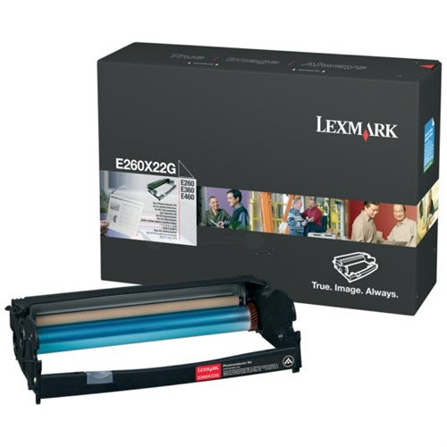 Lexmark E260X22G Drum kit, 30K pages/5% for Lexmark E 260/360/460/X 264/X 463