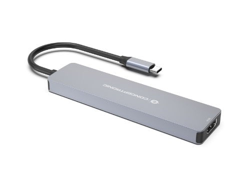 Conceptronic DONN28G 7-in-1 USB 3.2 Gen 1 Docking Station, 4K60Hz HDMI, USB-A 5Gbps x 2, USB-C 5Gbps, SD, TF/MicroSD, 100W USB PD