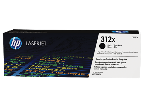 HP CF380X/312X Toner cartridge black, 4.4K pages ISO/IEC 19798 for HP CLJ Pro M 476