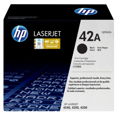 HP Q5942A/42A Toner cartridge black, 10K pages ISO/IEC 19752 for HP LaserJet 4240/4250