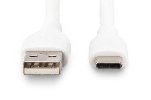 Digitus USB-C silicone connection cable, 2m, white