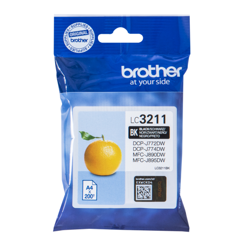 Brother LC-3211BK Ink cartridge black, 200 pages ISO/IEC 19752 for Brother DCP-J 772