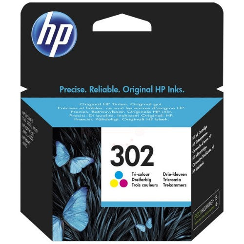 HP F6U65AE/302 Printhead cartridge color, 150 pages ISO/IEC 24711 4ml for HP DeskJet 1110/2130/OfficeJet 5200