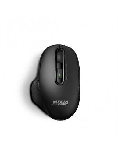 Urban Factory ONLEE PRO DUAL: ERGONOMIC BLUETOOTH AND 2.4GHZ MOUSE 1600DPI - RECHARGEABLE - BLACK