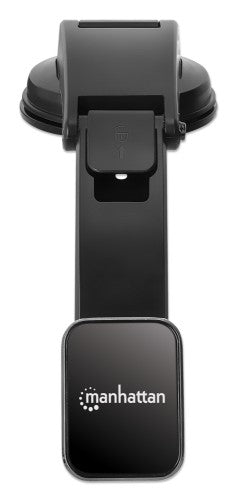 Manhattan Universal Car Dashboard Mount with Magnetic Phone Holder for Smartphones, Horizontal or Vertical Use, Black, Three Year Warranty