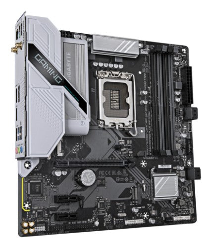 GIGABYTE B760M GAMING PLUS WIFI DDR4 Motherboard - Supports 14th Gen. Intel Core CPUs, 4+1+1 phases VRM, up to 5333MHz DDR4 (OC), 2xPCIe 4.0 M.2, Wi-Fi 6, 1 GbE LAN, USB 3.2 Gen 1