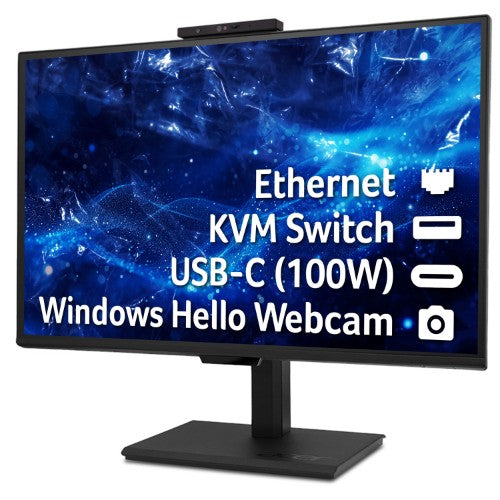 Acer B8 Vero B278UG - 27", Quad HD (2560x1440), 120Hz, 4ms, AMD Adaptive-Sync, KVM Switch, 5MP Webcam, Monitor