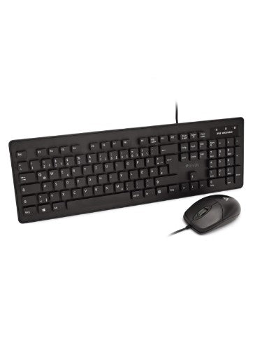 V7 Washable Antimicrobial Keyboard & Mouse Combo, USB, Optical, IP68Spec, Waterproof