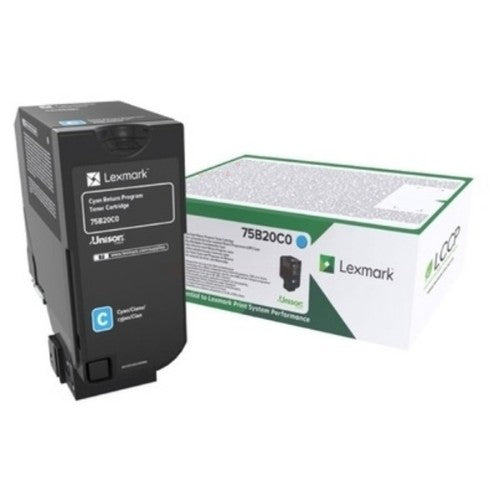 Lexmark 75B20C0 Toner-kit cyan return program, 10K pages ISO/IEC 19752 for Lexmark CS 727