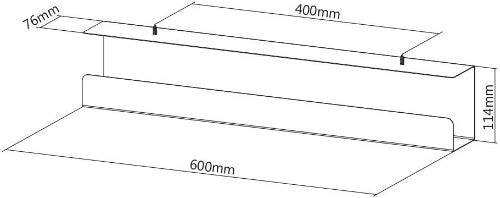 VALUE 17.99.1315 cable organizer Cable tray Black 1 pc(s)