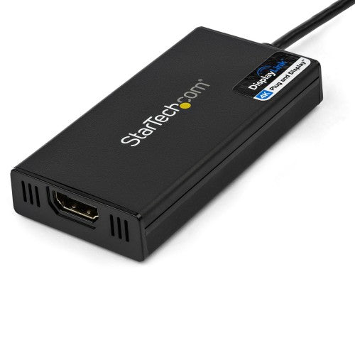 StarTech.com USB 3.0 to HDMI Adapter - 4K 30Hz Ultra HD - DisplayLink Certified - USB Type-A to HDMI Display Adapter Converter for Monitor - External Video & Graphics Card - Mac & Windows