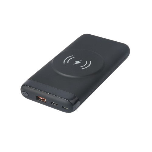 eSTUFF ES641042 power bank Lithium Polymer (LiPo) 10000 mAh Wireless charging Black