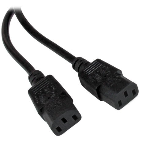 StarTech.com 6ft (2m) UK Computer Power Cable Y Splitter, 18AWG, BS 1363 to 2x C13, 10A 250V, Black Replacement AC Power Cord, Kettle Lead / Dual UK Power Cord, PC Power Supply Cable, TV/Monitor Power Cable