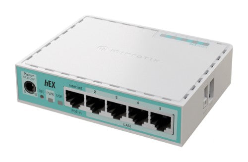 Mikrotik hEX wired router Gigabit Ethernet White