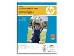HP Advanced Photo Paper, Glossy, 250 g/m2, 13 x 18 cm (127 x 178 mm), 25 sheets