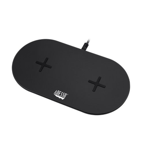 Adesso AUH-1040 mobile device charger Headset, Smartphone, Smartwatch Black USB Wireless charging Fast charging Indoor
