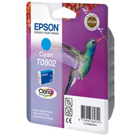 Epson C13T08024011/T0802 Ink cartridge cyan, 435 pages ISO/IEC 24711 7.4ml for Epson Stylus Photo P 50/PX/PX 730/R 265