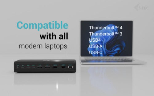 i-tec Universal 6x 4K/60Hz Display Docking Station + Power Delivery 140W