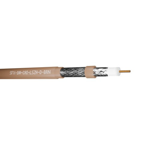 Securi-Flex SFX/100-CAI-LSZH-D-BRN-250 coaxial cable 250 m No Brown