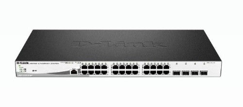 D-Link DGS-1210-28MP/E network switch Managed L2 Gigabit Ethernet (10/100/1000) Power over Ethernet (PoE) 1U Black, Grey