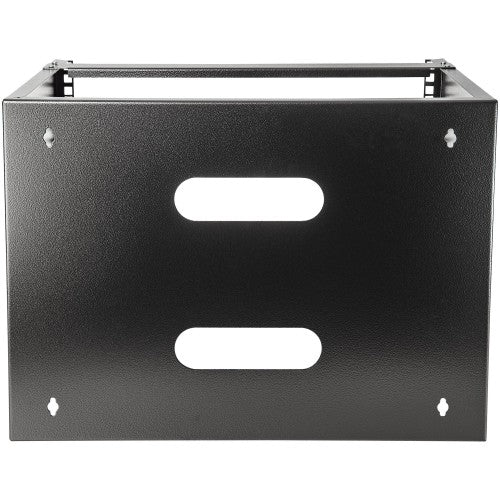 StarTech.com 8U Wall Mount Network Rack - 14 Inch Deep (Low Profile) - 19" Patch Panel Bracket for Shallow Server and IT Equipment, Network Switches - 80lbs/36kg Weight Capacity, Black