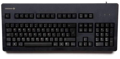 CHERRY G80-3000 BLUE SWITCH Keyboard, Corded, Black, USB/PS2 (QWERTY - UK)