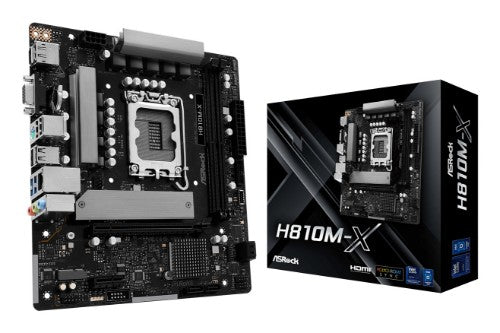 Asrock H810M-X Intel H810 LGA 1851 (Socket V1) micro ATX