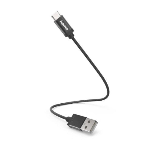 Hama 00201600 USB cable USB 2.0 0.2 m USB A USB C 0.48 Gbit/s Black