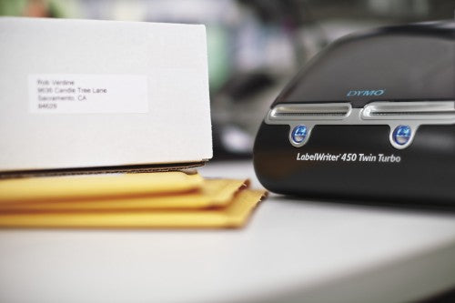 DYMO LabelWriter 450 Twin Turbo Label Maker | Direct Thermal Label Printer | Fast 71 Label-per-Minute Printing of LabelsBarcodes & More | Computer Connection | For Home & Office