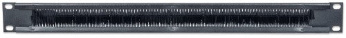 Intellinet 19" Cable Entry Panel, 1U, with Brush Insert, Black