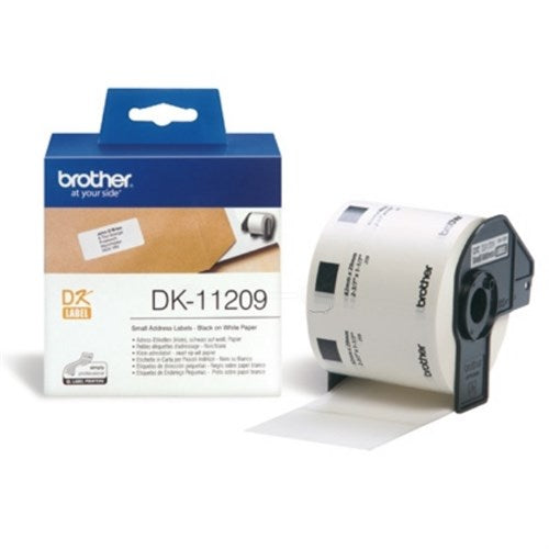 Brother DK-11209 DirectLabel Etikettes 29mm x 62mm 800 for Brother P-Touch QL/700/800/QL 12-102mm/QL 12-103.6mm