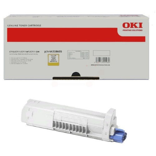 OKI 44318605 Toner yellow, 11.5K pages ISO/IEC 19798 for OKI C 710/711/711 WT