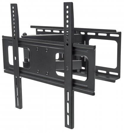 Manhattan Wall Mount for TV & Monitors (Full Motion), For screens 32" to 55", VESA compatability: all between 200x200mm and 400x400mm - check the dimensions of the four mounting holes on back of screen to ensure it fits, Max 50kg, Black, Bracket, Lifetime