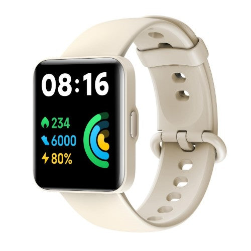 Xiaomi Redmi Watch 2 Lite 3.94 cm (1.55") TFT 41 mm Digital 320 x 360 pixels Touchscreen Ivory GPS (satellite)