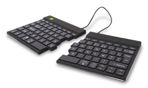 R-Go Tools Ergonomic keyboard R-Go Split Break with break software, ergonomic split keyboard, AZERTY (FR), Bluetooth, black