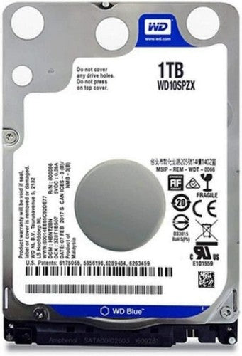 Western Digital Blue internal hard drive 1 TB 5400 RPM 128 MB 2.5" Serial ATA III