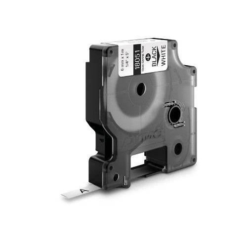 Dymo 18051/S0718260 Heat Shrink Tubes black / white 6mm x 1,5m for Dymo Rhino 6-12mm/19mm/24mm