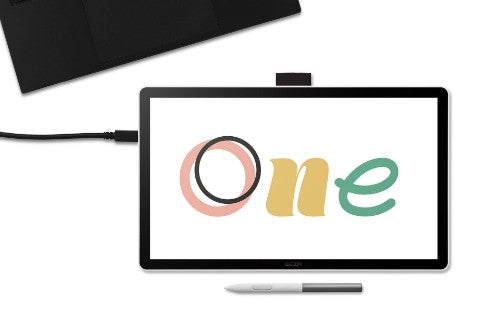 Wacom One 14 graphic tablet Black, White 2540 lpi 309 x 174 mm USB