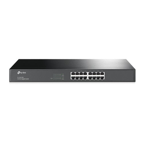 TP-Link TL-SG1016 network switch Unmanaged Gigabit Ethernet (10/100/1000) 1U Black