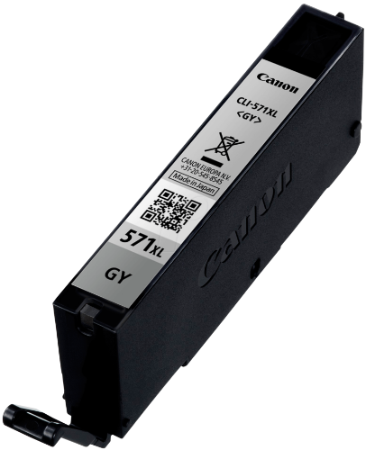 Canon 0335C001/CLI-571GYXL Ink cartridge gray high-capacity, 3.35K pages ISO/IEC 24711 289 Photos 11ml for Canon Pixma MG 7750