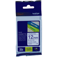 Brother TZE-233 DirectLabel blue on white Laminat 12mm x 8m for Brother P-Touch TZ 3.5-18mm/6-12mm/6-18mm/6-24mm/6-36mm