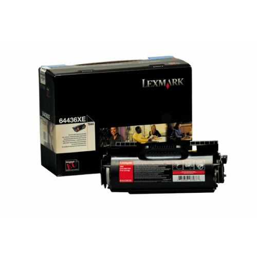 Lexmark 64436XE Toner cartridge black, 32K pages/5% for Lexmark T 644