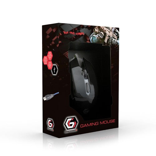 Gembird MUSG-001-B mouse Gaming Ambidextrous USB Type-A 2400 DPI