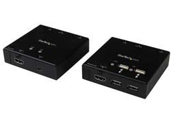 StarTech.com HDMI over CAT6 Extender with 4-port USB Hub - 165 ft (50m) - 1080p
