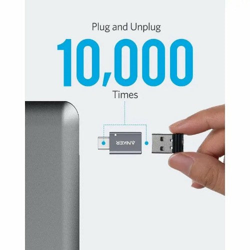 Anker B87310A1 cable gender changer USB Type-C USB Type-A Grey